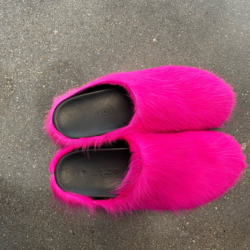 Marni Mules Men Pink Slides